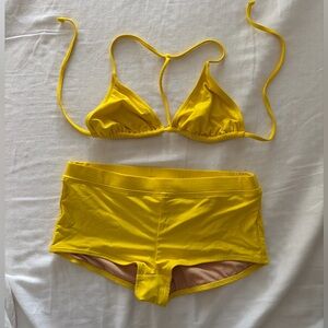 J Crew Yellow Two-Piece Bikini Set